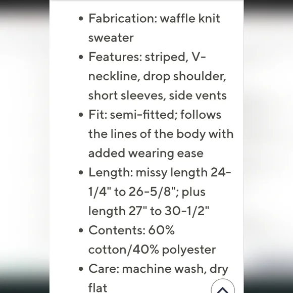 ! Feelin Yachty Waffle Knit Sweater by Belle 3x - Picture 7 of 7